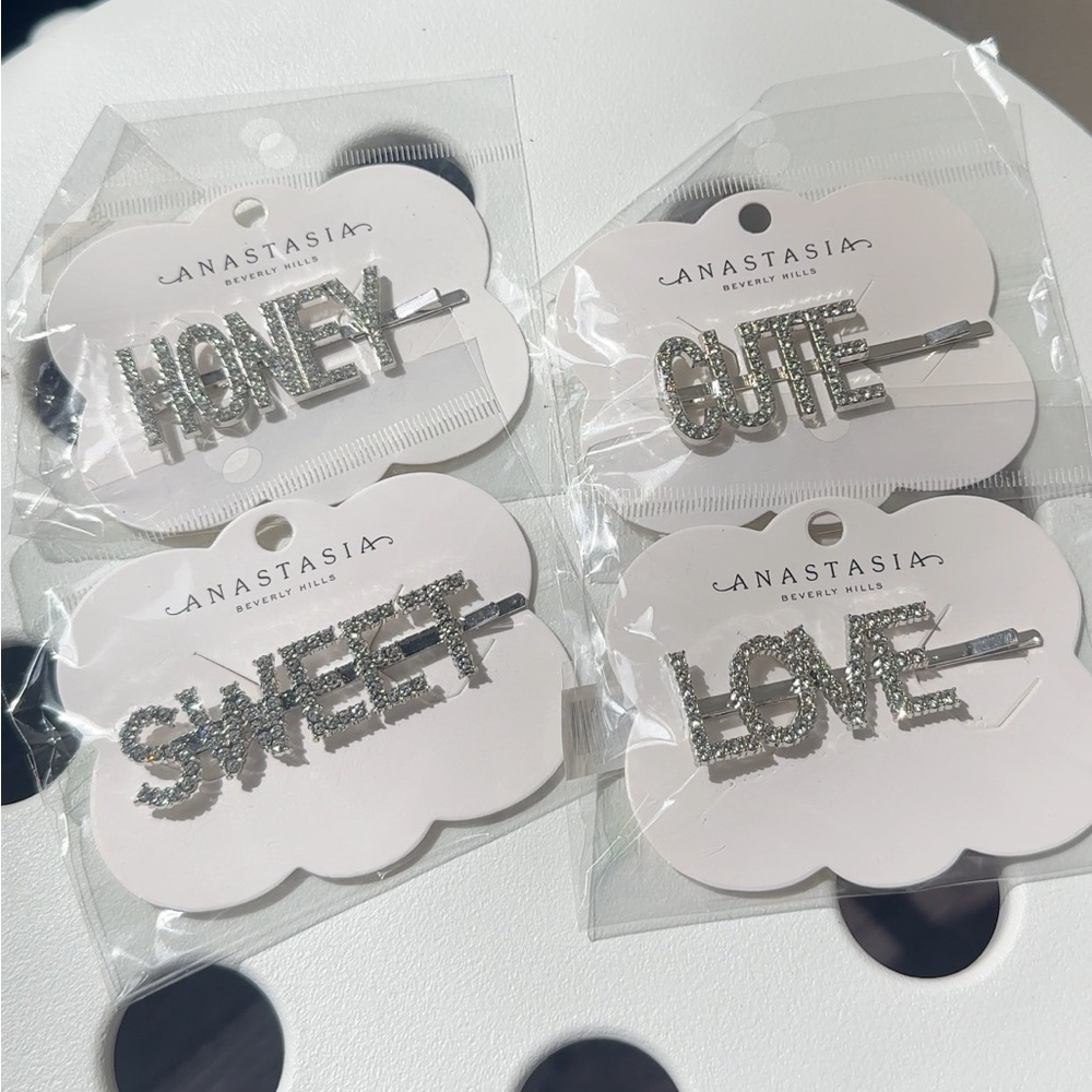 Anastasia Beverly Hills Silver Glam Hairpins / Hairclips Bundle